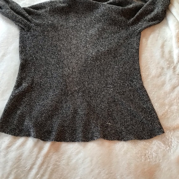 Eileen Fisher grey and white shawl style cardigan - Picture 7 of 9